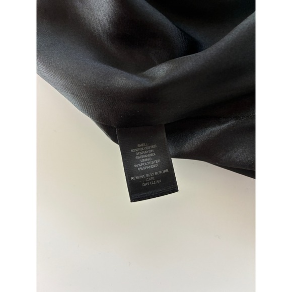 White House Black Market Black Cap Sleeve Sheath Dress Size 0 - Picture 12 of 13